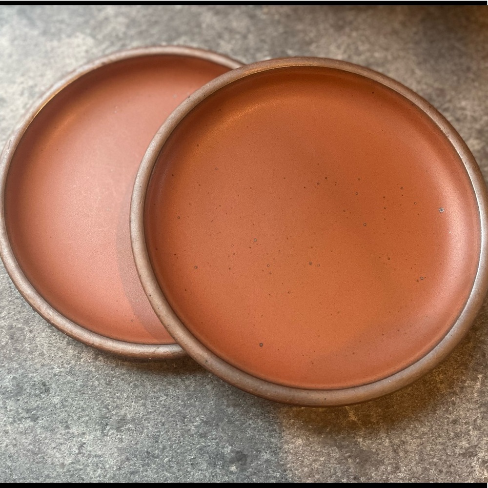 TWO East Fork Pottery Side Plates in Amaro